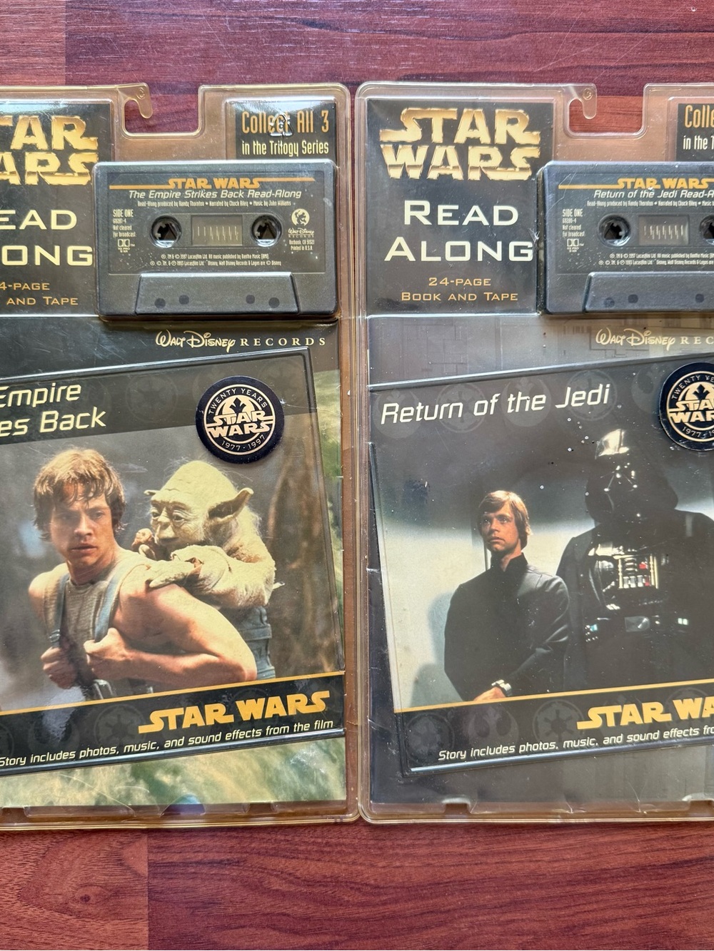 Vintage 1997 Star Wars read along cassette tapes NEW Walt Disney Records